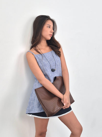 Eira Stripe Tie Top